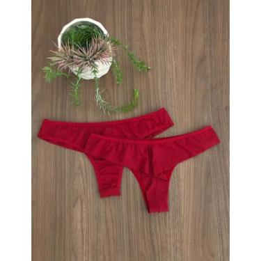 Imagem de Calcinha fio duplo. - Nobreza Real Lingerie, Vermelho, 44
