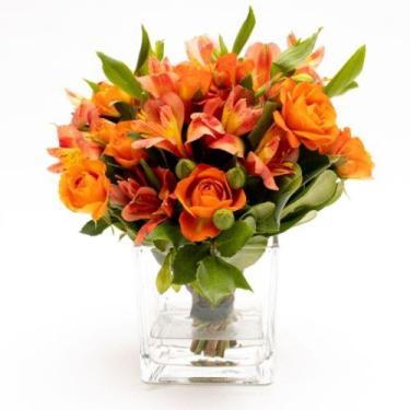 Imagem de Arranjo de Flores em Vaso Cubo de Vidro  Wanda - Une Fleur