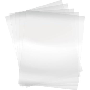 Imagem de Desecraft 50 Folhas De Estêncil Em Branco Acetato Resistente Ao Calor 4 Milésimos Polegada Para Fazer Cartões, Diário, Planejador, Scrapbook, Papel Transparente, Material Modelos Artesanato