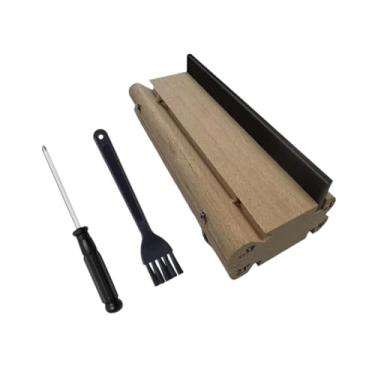 Imagem de simhoa Lima de chanfradura para traste de guitarra, cabo de madeira resistente ao desgaste e confortável, ferramenta de luthier, lima de chanfradura para, Type a