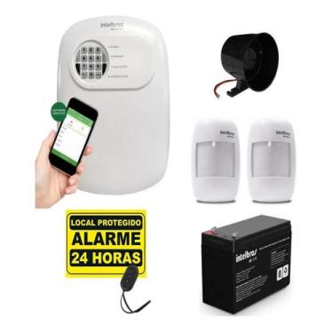 Imagem de Kit Alarme Intelbras Anm 24 Net 2 Sensor 1 Bateria 1 Sirene