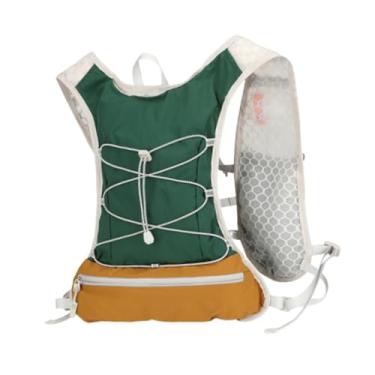 Imagem de YIJU Colete de hidratação Mochila Mochila de água Bolsa esportiva de corrida para escalada e montanhismo, Verde Escuro