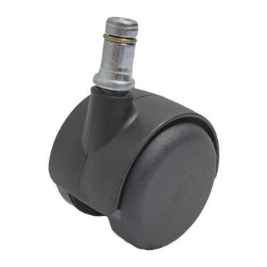 Imagem de Rodízio Giratório SQ90 Rodinha Para Cadeira Preto 40Kg - 1 Un Borracha