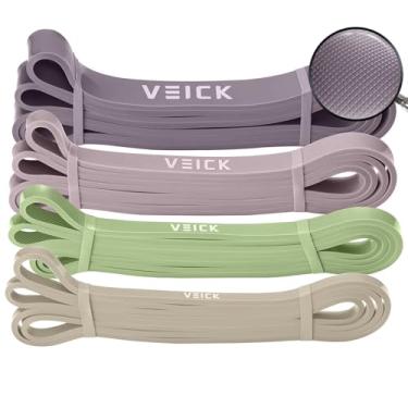 Imagem de VEICK Bandas de resistência para malhar - Conjunto de faixas de assistência para exercícios e puxar para homens e mulheres - Equipamento de ginástica em casa com peso elétrico