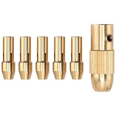 Imagem de Fafeicy Ministro de Moto Elétrico Mini Grampo/suporte de Latão Durável 4 Para Trabalhos de Madeira, Faixa de Grampo 0,5-3,0 Mm Para Mini Exercícios Elétricos