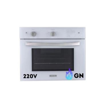 Imagem de Forno à Gás Natural de Embutir Stelar 46 litros Topázio Branco GN, 220