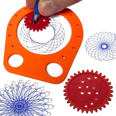 Imagem de Plantillas De Desenho, Conjunto De Plantillas Artísticas Geométricas, Régua Multifuncional Criativa Para Adultos E Crianças Design Pintura Artesanato Rascunho Esboço