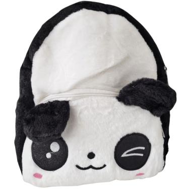 Imagem de Mini Mochila Bichinhos Em Pelúcia - Panda