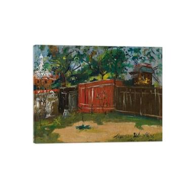 Imagem de Marice Utrilo Famous Paintings Wall Art Framed Canvas Pictures Wall Decor - Quarto Wall Art Painting - Reprodução em tela - The Mill 2/60x80cm24x31inch