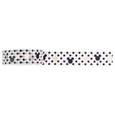 Imagem de Fita Adesiva Washi Tape Mickey Mouse 15mm X 5m - Molin, branco a