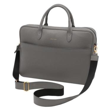 Imagem de Bolsa de Couro Mariart Sampa, Cinza