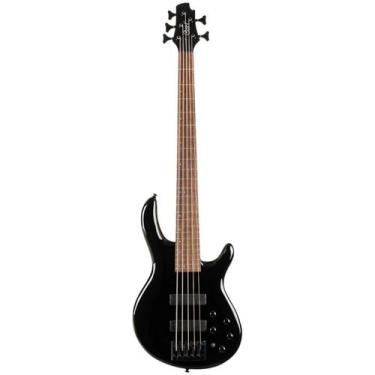 Imagem de Contrabaixo cort eletrico 5 cordas c5 deluxe black