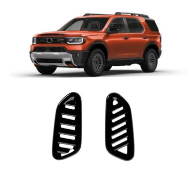 Imagem de TENWIND Tampa de ventilação de ar condicionado do painel do carro compatível com acessórios Honda Passport 2026+ (preto brilhante)