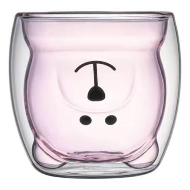 Imagem de Xicara Criativa Em Formato De Urso Coloridas 250ml Vidro - NoBrand, Ro