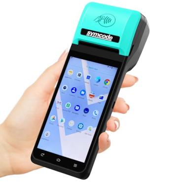 Imagem de Impressora de recibos POS PDA 58 mm Impressora térmica com Android 8.1 OS 5,5" Tela sensível ao toque. Digitalizar códigos de barras 1D/2D/QR. Suporta 3G/4G. Bluethooth. Wi-Fi.