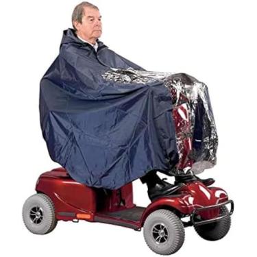Imagem de Capa De Scooter De Mobilidade Impermeável Universal Undr Capa De Chuva Poncho Para Adulto Material Impermeável Resistente Seu E Seu Scooter De Chuva Granizo Poeira Neve Granizo E Sol