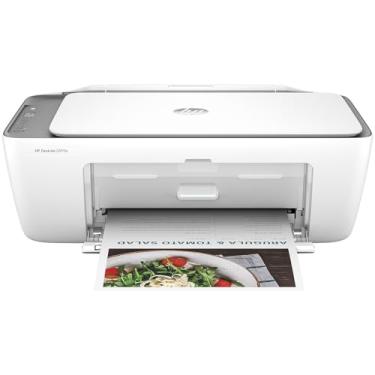Imagem de HP DeskJet 2855e Impressora a jato de tinta colorida sem fio, scanner, copiadora, o melhor para casa, 3 meses de tinta instantânea incluída, conectividade Wi-Fi de banda única (588S5A)