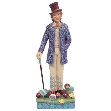 Imagem de Enesco Willy Wonka e a Fábrica de Chocolate por Jim Shore Estatueta O Homem Doce em pé com bengala, 26 cm, multicolorido