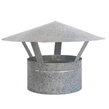 Imagem de Chapéu Chinês P/ Duto 9 Polegadas, Galvanizado, Forno Iglu - INOX LAUR