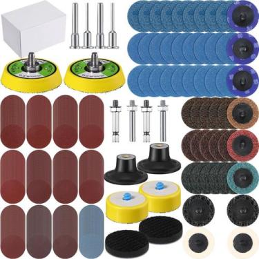 Imagem de Conjunto de discos de lixar Dimsile 540, pacote de 5 cm com placa de a