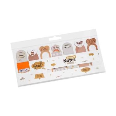 Imagem de Marcador de página Brw markers café com 25 folhas cada