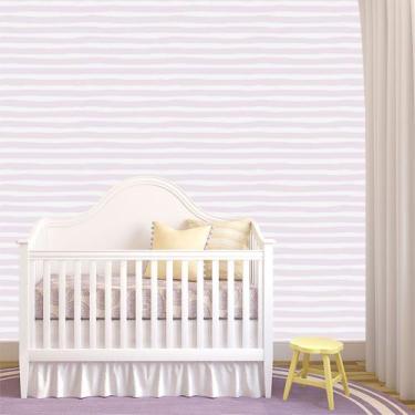 Imagem de Papel de Parede Adesivo - Listras Baby Rosa - 083ppb - Allodi
