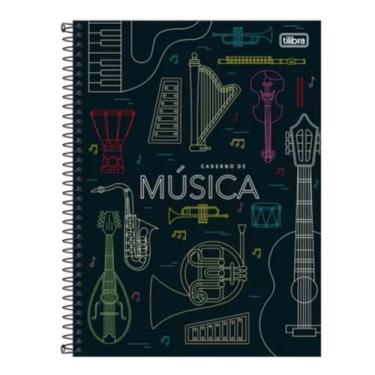 Imagem de Caderno de musica universitario 80 folhas cd - Tilibra, Instrumentos