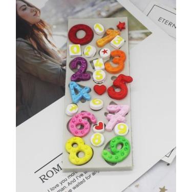 Imagem de Molde de silicone números para decorar f418 - CM