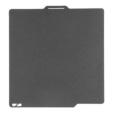 Imagem de Placa PEI de placa de pei texturiza com face dupla Placa de compilação de aço flexível revestimento de pó preto magnético para bambu x1c P1P 3D Impressora 257x257mm