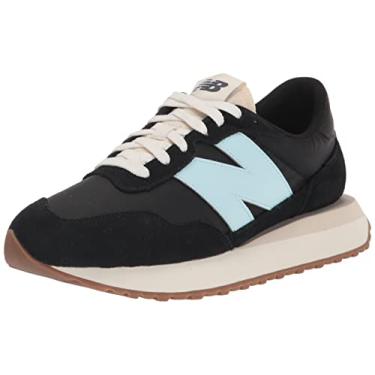 Imagem de New Balance Tênis feminino 237 V1, Preto/Azul alvejante, 6