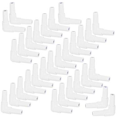 Imagem de 30Pcs Aquário Válvula de Ar Conectores L Forma Aumentando Bomba de Oxigênio Branco Plástico Tubulação Conector Peixe Tanque Adaptador Acessórios