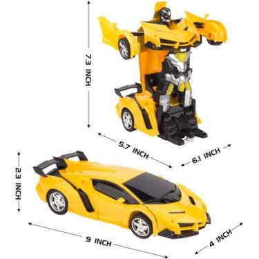 Imagem de Carro de transformação de controle remoto, robô RC recarregável 360Rot