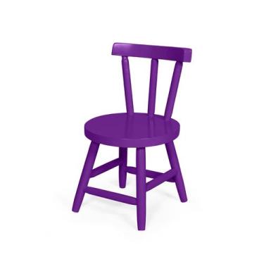 Imagem de Cadeira Infantil Miami JM Móveis, Roxo