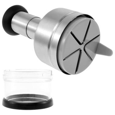 Imagem de FALESOUL Cortador de legumes, cortador de cebola de aço inoxidável, espremedor de alho manual multifuncional para cortar legumes, fatiar frutas, picar alho, eficiente e rápido