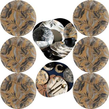 Imagem de Conjuto 6 pratos de sobremesa coup amarilla 20,5cm - porto brasil - PO
