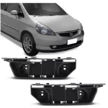Imagem de Par Guia Apoio Parachoque Dianteiro Honda Fit 2003 04 A 2008