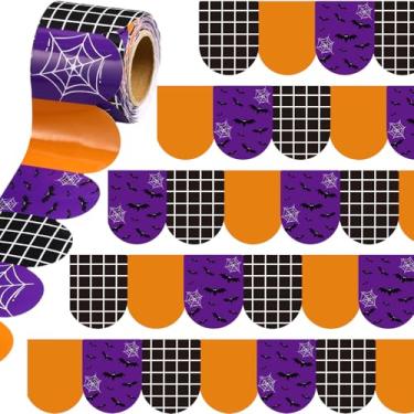 Imagem de Fuutreo Bordas de morcego de Halloween de 10 metros, decoração de boletins de boletin, escritório, acabamento recortado, para decoração de festa de casamento nacional