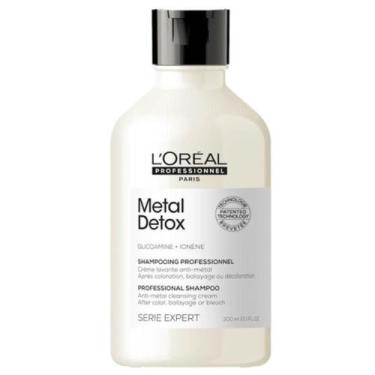 Imagem de Shampoo L'Oréal Metal Detox 300ml limpa, protege, fortalece e prolonga