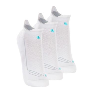 Imagem de Kit com 3 Pares de Meias Performance Running Lupo 3276-002, Branco, 37