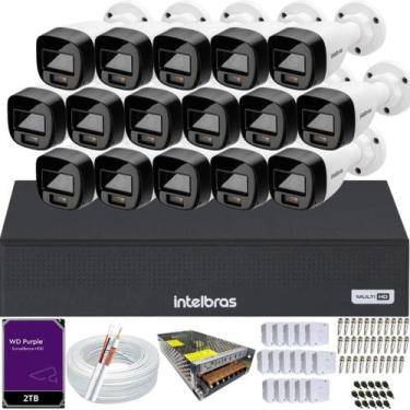 Imagem de Kit Intelbras 16 Câmeras Full Color Vhd 1120b Dvr Mhdx 1116c HD 2TB Pu