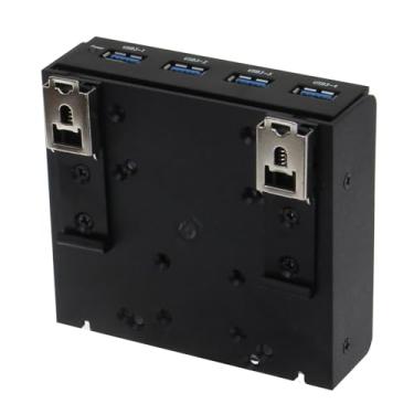 Imagem de SEDNA - Hub de montagem de trilho DIN com 4 portas USB 3.1 Geração 1 (USB 3.0) para controle industrial/aplicações de montagem de gabinete de servidor