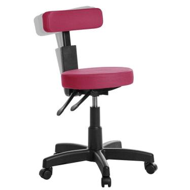 Imagem de Cadeira Mocho Ergonômica Estética Clinica Rv Cor Rosa