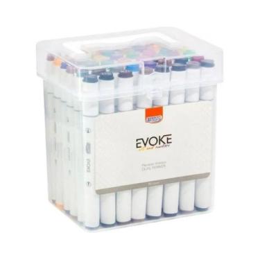 Imagem de Marcador Artistico Evoke Dual Marker 48 cores - BRW - Masterprint