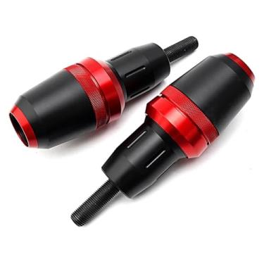 Imagem de BYYINGSUS Compatível com MT07 Tracer 7 700 GT FZ07 Motocicleta Sliders Crash Protector MT-07 Tracer 2014-2021 2022 2023 TRACER7 TRACER700 (Vermelho)