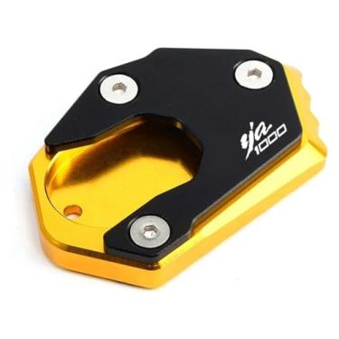 Imagem de BYYINGSUS Suporte lateral de alumínio CNC Suporte lateral para ampliar acessórios de motocicleta compatíveis com Ninja1000 SX Z1000SX 2015-2023 (dourado)
