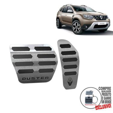 Imagem de Pedaleira Automático Aço Inox Renault Duster 2021 Preto