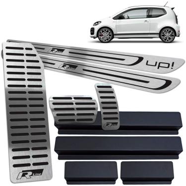 Imagem de Descanso Pedaleira Auto. Soleira Preto BR Up R-line 2 Portas