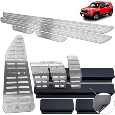 Imagem de Descanso Pedaleira Manual Soleira Renegade Sport Prata