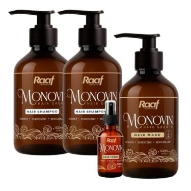 Imagem de Kit 2 Antiqueda e Fortalecedor Capilar Monovin Raaf Shampoo + Mascara + Tônico