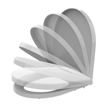 Imagem de Assento Tampa de Vaso Roca Nexo Cinza Soft Close Polipropileno Anatômi
